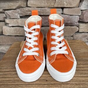 OPOEE Kids High Top Orange Lace up Shoes Sz EUR 31/ US 13.5-1